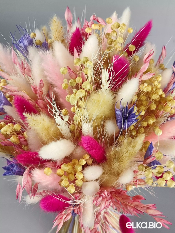 Букет из овса, пшеницы и лагуруса А118-B101