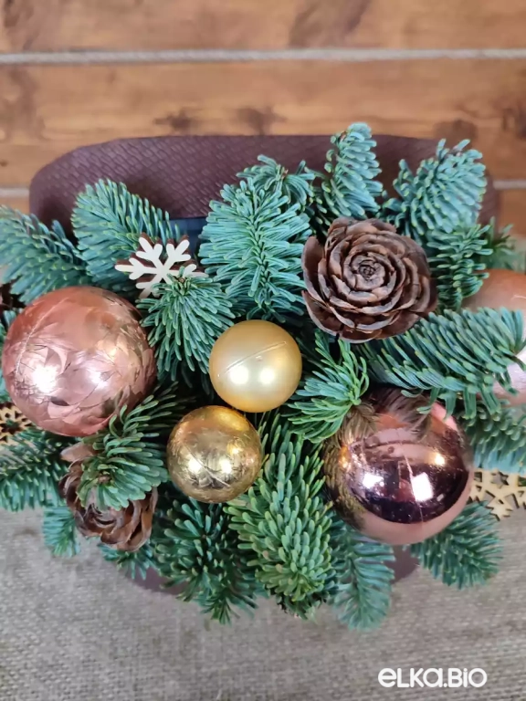 Новогодняя композиция из Нобилиса Шоколадная мечта Ю46-В709