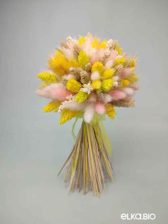 Летний букет из сухоцветов с фалярисом А185-B114
