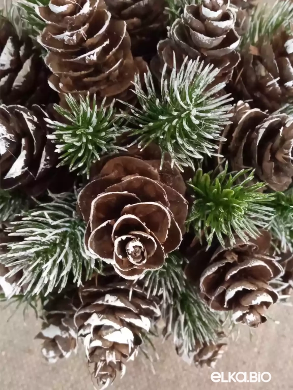 Декоративная композиция из шишек псевдотсуги Застольная Т58-В36