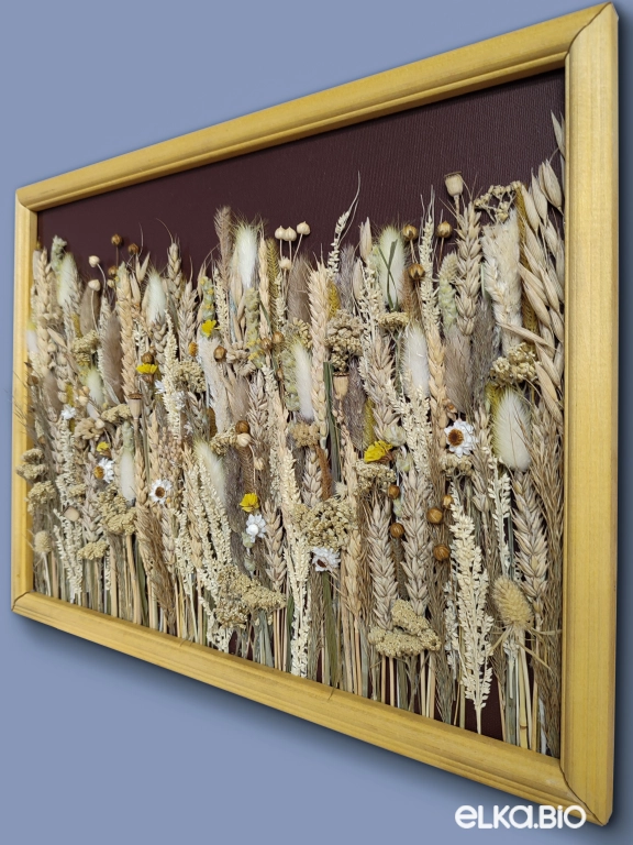 Панно из полевых цветов и пшеницы Т162-B102