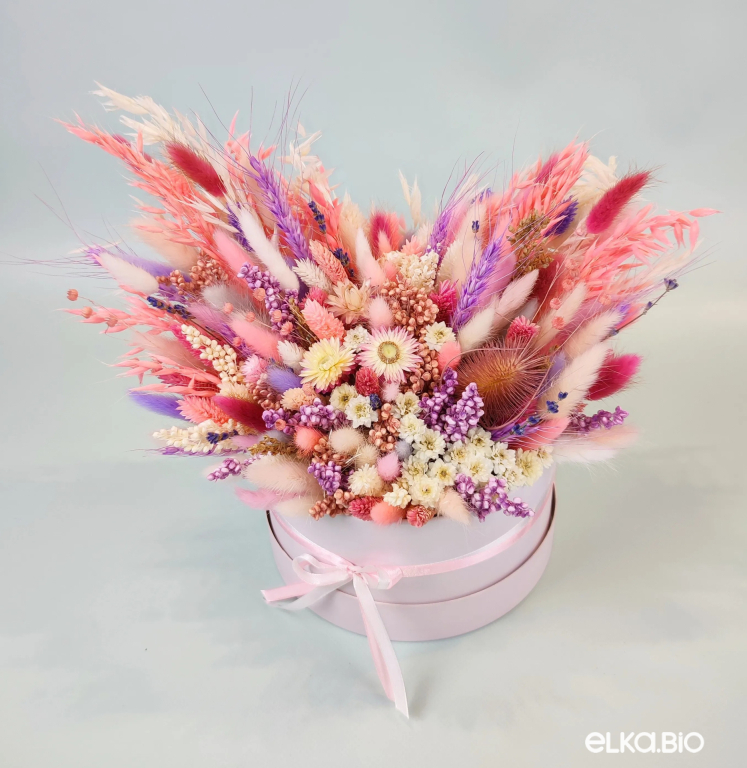 Яркие цветы в шляпной коробке А204-B113 Яркие цветы в шляпной коробке А204-B113