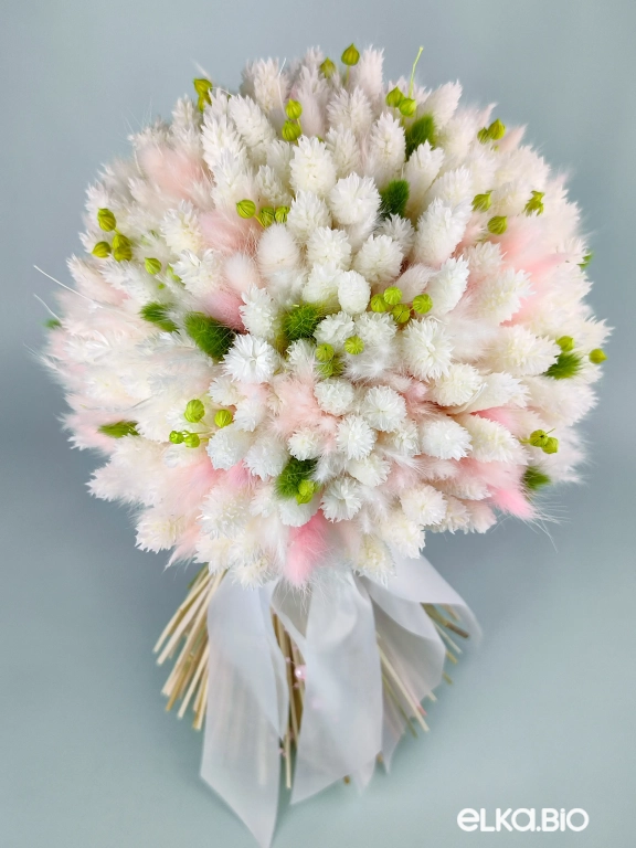 Большой букет из фаляриса и лагуруса Б82-B108