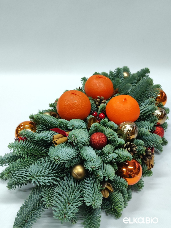 Новогодняя композиция из Нобилиса Территория уюта Ю44-В708