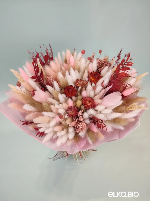 Нежный букет из лагуруса Б118-B112