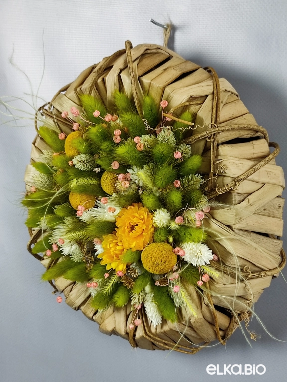 Панно на стену из лагуруса и фаляриса Б44-B102