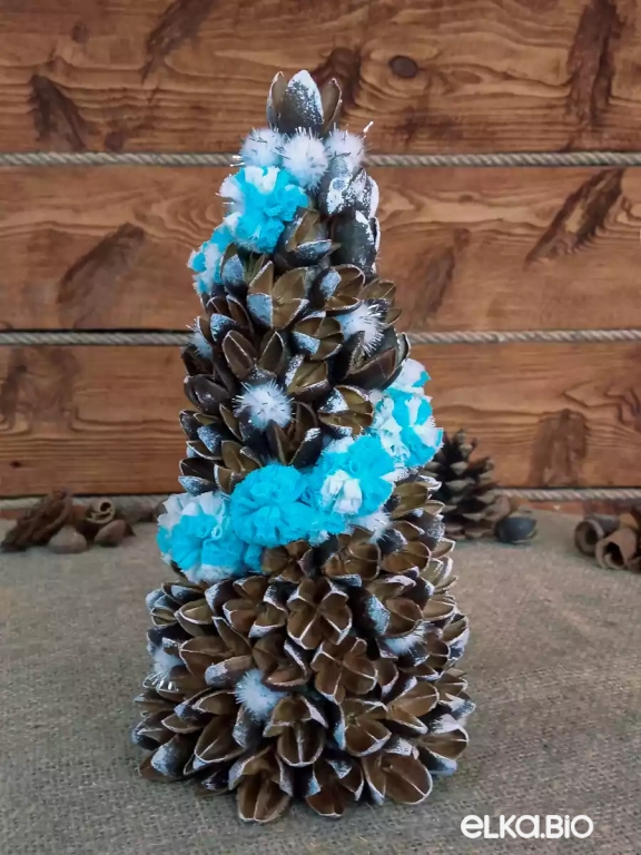 Настольная декоративная елочка Бакули в лесу П47-В38 Настольная декоративная елочка Бакули в лесу П47-В38