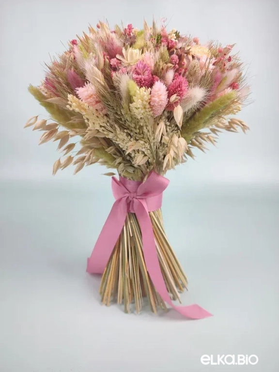 Cтабилизированный нежный букет из сухоцветов Т253-B114