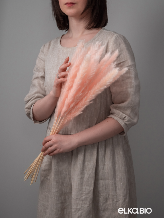 Трава сухоцвет пампас мини 90 шт. светло-розовый первый сорт