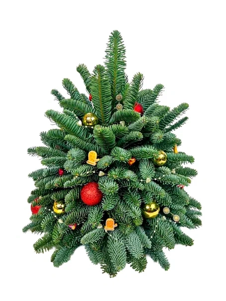 Настольная елка из веток пихты Нобилис Рождественская помпушка Ю37-В701