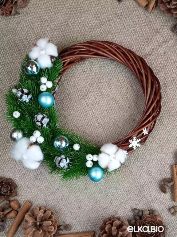 Венок из лозы Морозное утро П4-В16