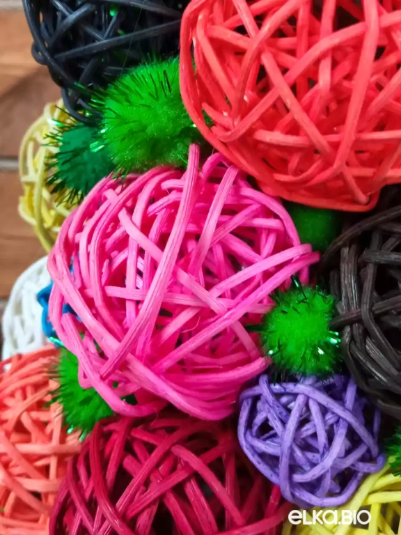 Настольная декоративная елка из ротанга Салют П51-В24