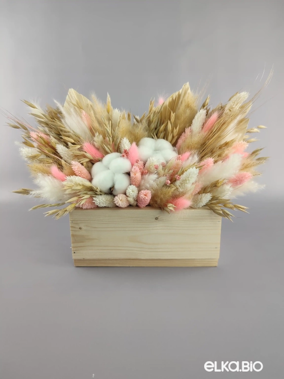 Композиция из цветов с хлопком А103-B100