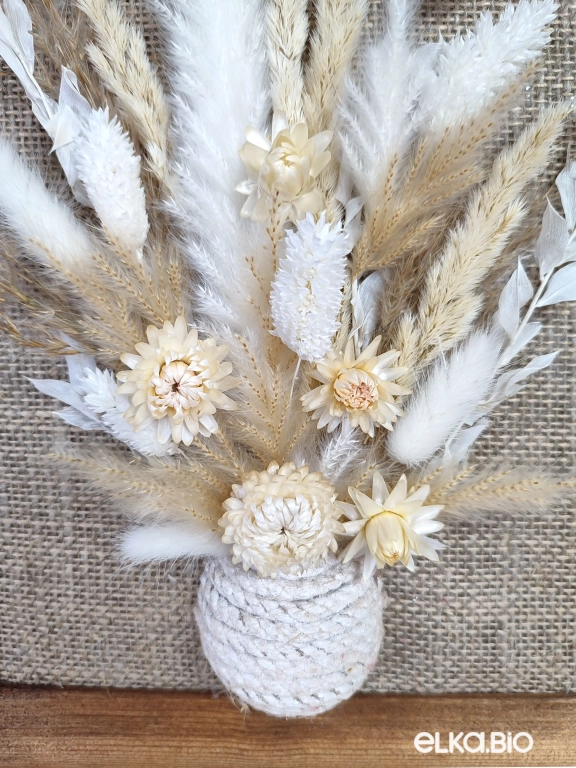 Панно из белых цветов на стену А119-B103