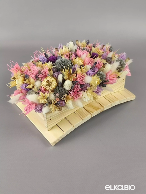 Настольная композиция с сухоцветами Т114-B100
