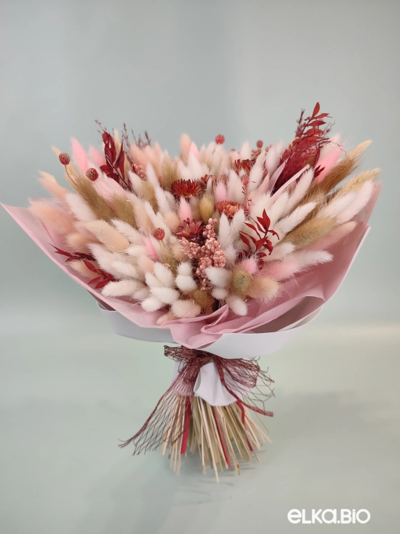 Нежный букет из лагуруса Б118-B112