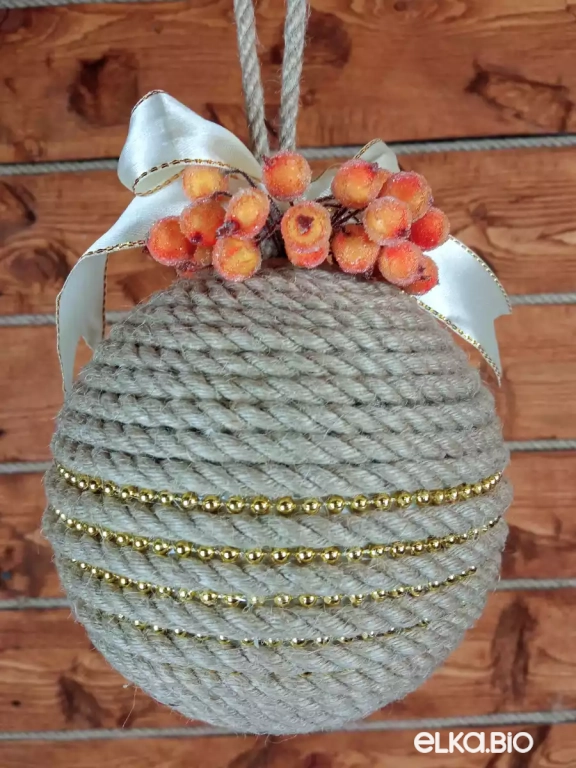 Декоративный шар из каната Вспышка света П69-В55