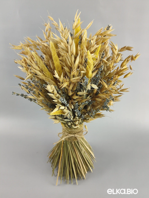 Букет из цветов лаванды и колосьев овса Т110-B100