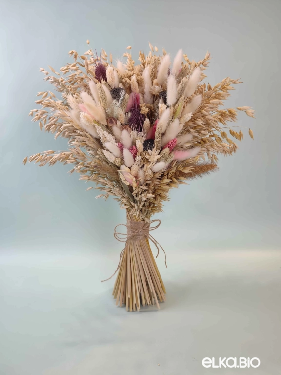 Букет из овса и фаляриса с лотосом А179-B111 Букет из овса и фаляриса с лотосом А179-B111