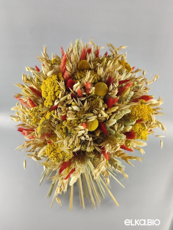 Большой букет со стеблями овса Т121-B101