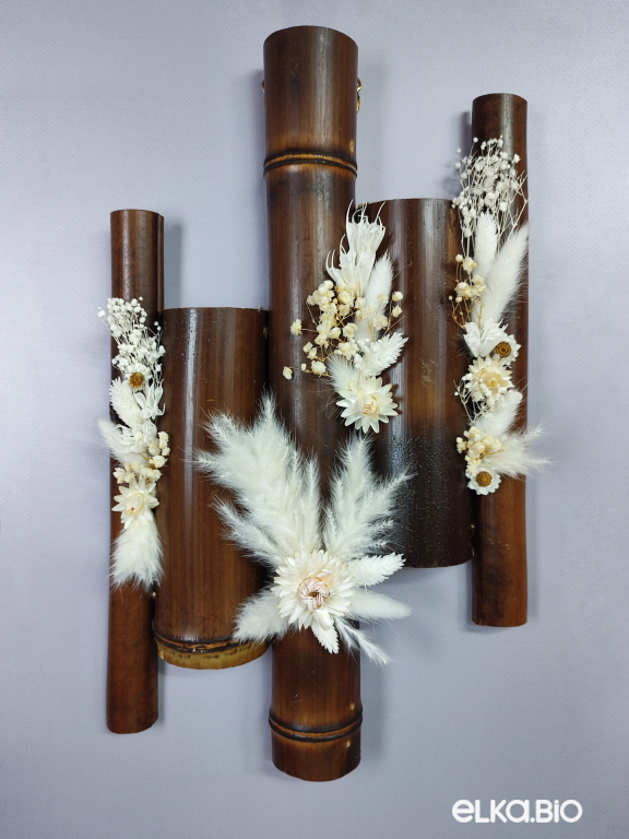 Панно из белых цветов на стену А158-B108