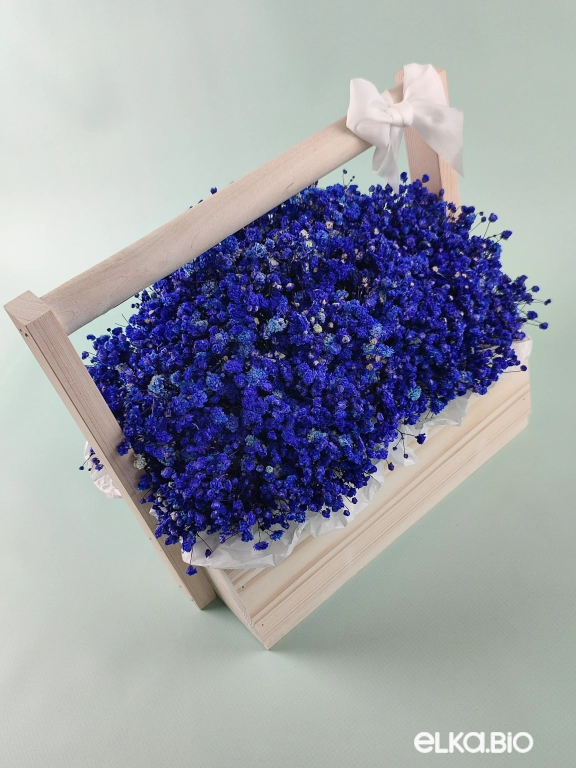Композиция из синей гипсофилы А141-B104