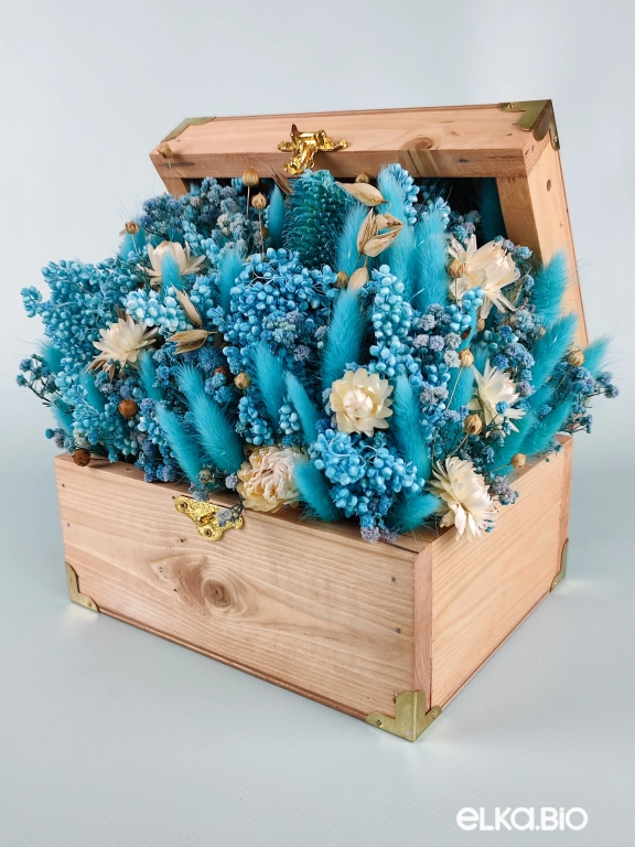 Настольная композиция из голубых сухоцветов Б57-B103 Настольная композиция из голубых сухоцветов Б57-B103