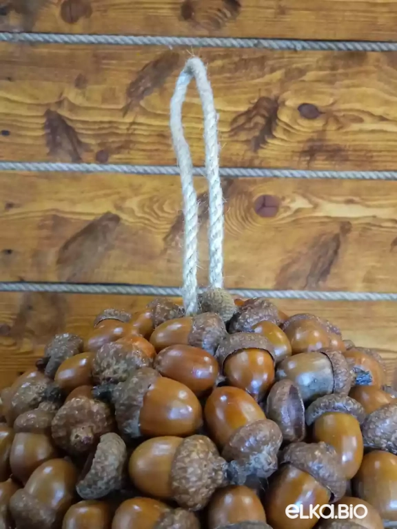 Декоративный шар из желудей красного дуба Желуди (большой) П45-В36