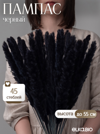 Пампас мини черный 45 шт. Высший сорт М274