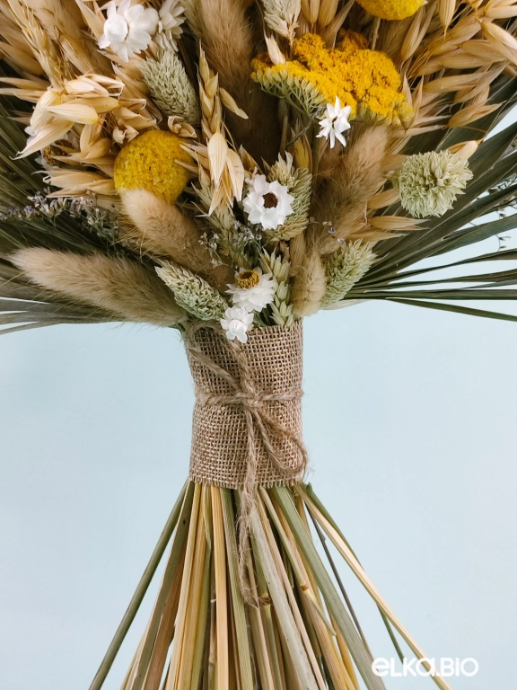 Букет из овса, тысячелистника и краспедии Т191-B109