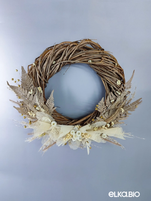 Венок из лозы с листьями папоротника А150-B108