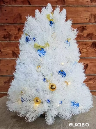 Новогодняя елка из хвои с шарами и подсветкой Герда Т104-В73