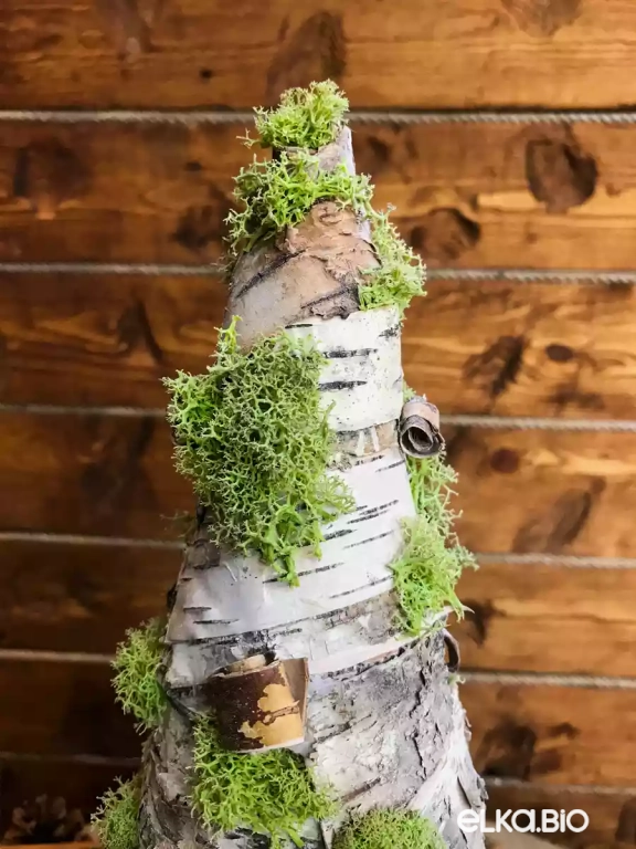 Настольная новогодняя елка из бересты Русская душа Т12-В1