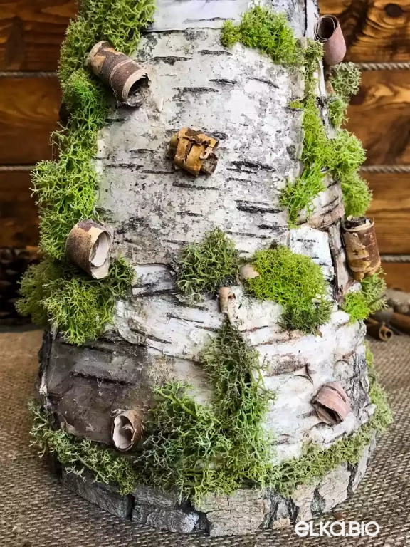 Настольная новогодняя елка из бересты Русская душа Т12-В1