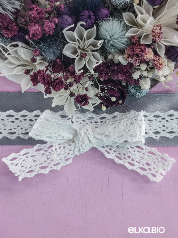 Композиция из гипсофилы, лагуруса и нигеллы Т166-B104