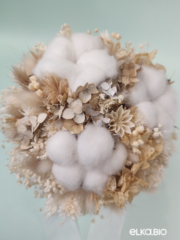 Букет из сухоцветов гортензии и лагуруса Т205-B116 Букет из сухоцветов гортензии и лагуруса Т205-B116