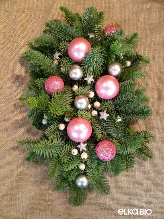 Новогодняя композиция из Нобилиса Нежное облако Ю39-В703