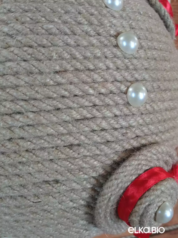 Декоративный шар из каната Новогодняя мечта П60-В42