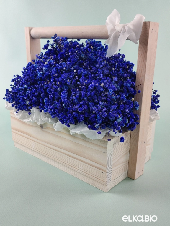 Композиция из синей гипсофилы А141-B104