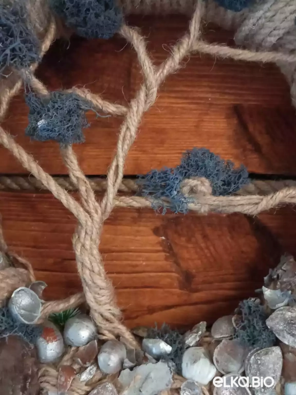 Подвесная композиция из каната Дерево индиго Б28-В54