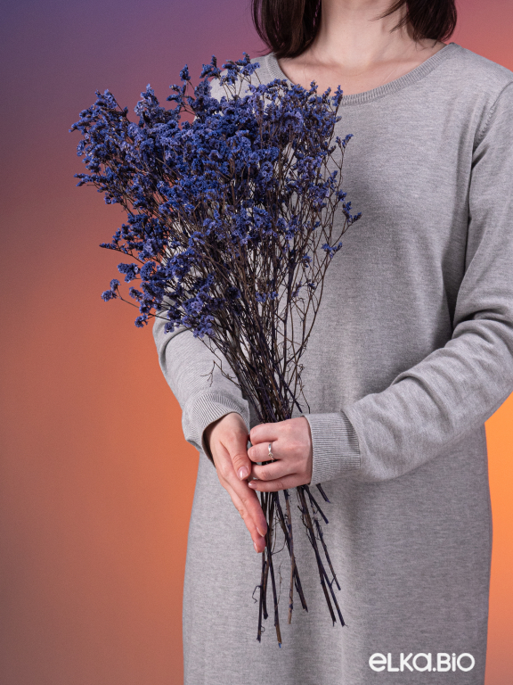 Цветы лимониума синие (80г) М220