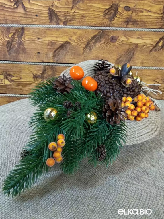 Настольная композиция с шляпой из канатов и бантов Модница П70-В52