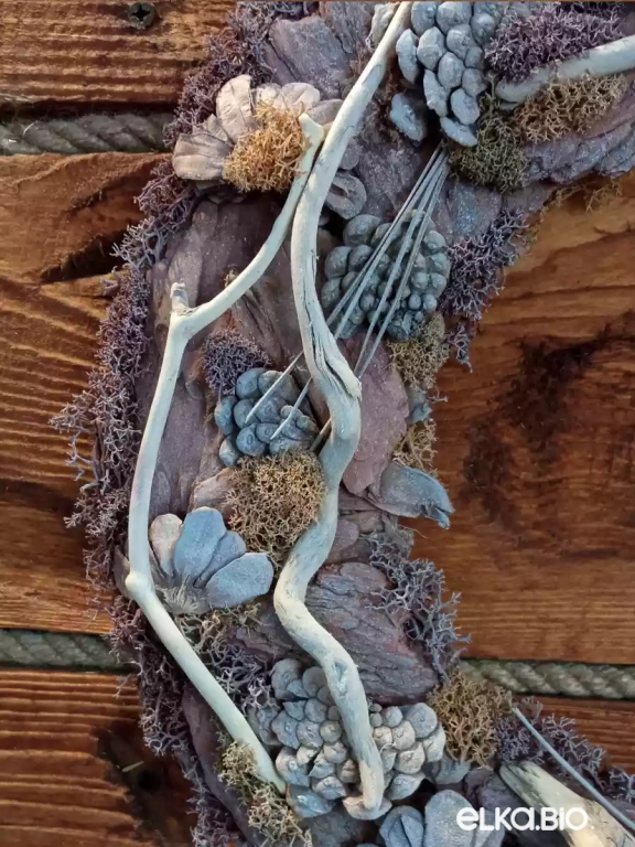 Венок декоративный из моренных палочек Пустыня Т20-В17