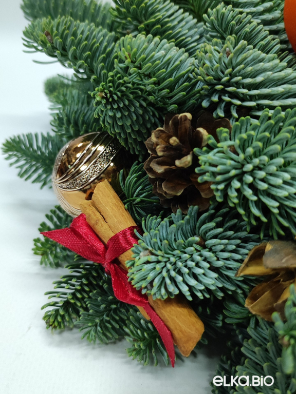 Новогодняя композиция из Нобилиса Территория уюта Ю44-В708