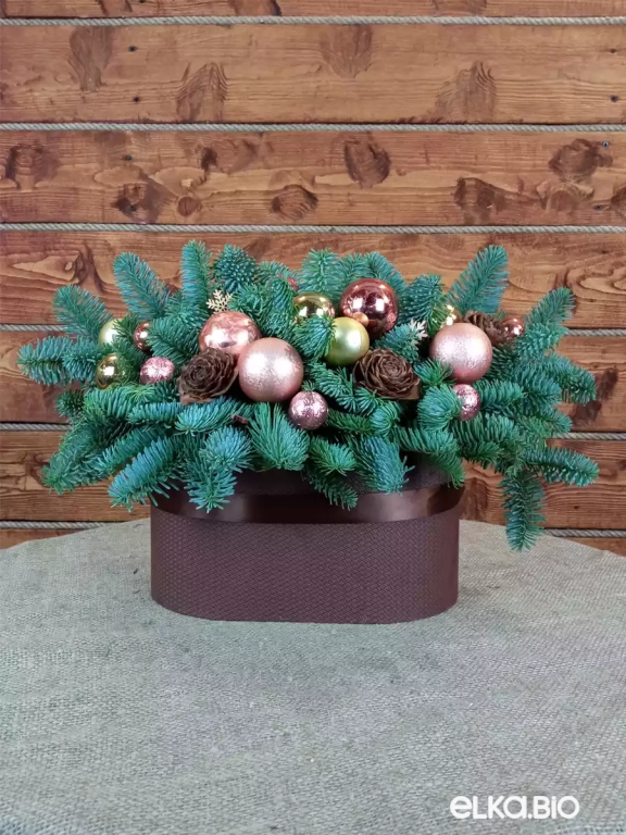 Новогодняя композиция из Нобилиса Шоколадная мечта большая Ю53-В715