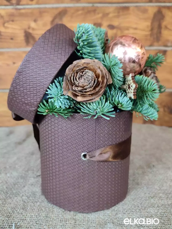 Новогодняя композиция из Нобилиса Шоколадная мечта Ю46-В709