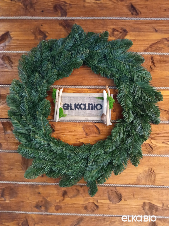 Венок рождественский Пихтовый 70 см-B520