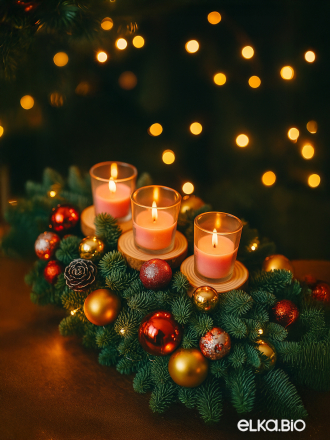 Новогодняя композиция из Нобилиса Шоколадная мечта Ю47-В710