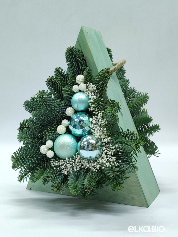 Настольная композиция из Нобилиса Ледяная хвоя К18