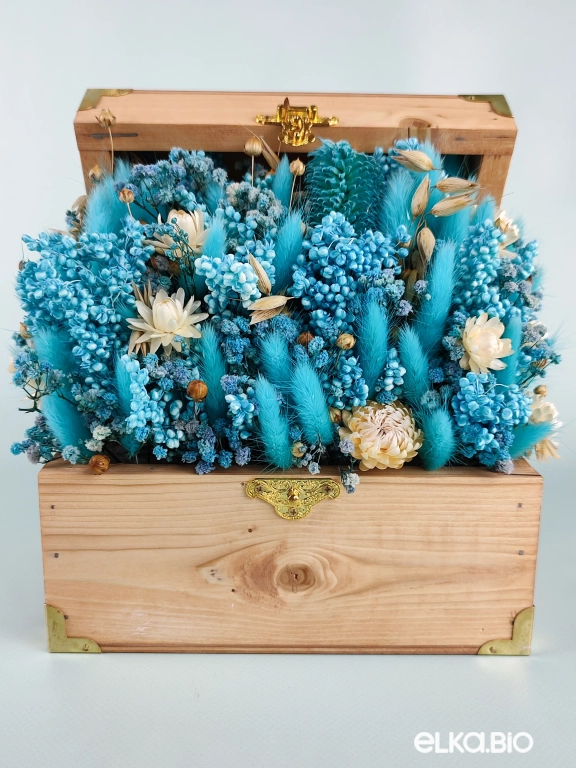 Настольная композиция из голубых сухоцветов Б57-B103 Настольная композиция из голубых сухоцветов Б57-B103